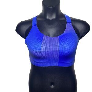Brooks NWT 38D Dare Racerback 2.0 Sports Bra Wicking Bluetiful Altitude Print